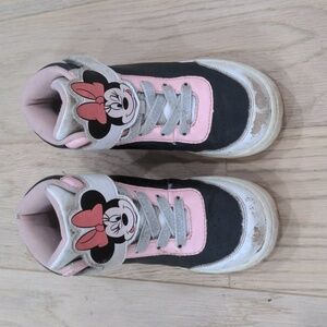 H&M Minnie mouse high top sneakers size 9.5 EU 27